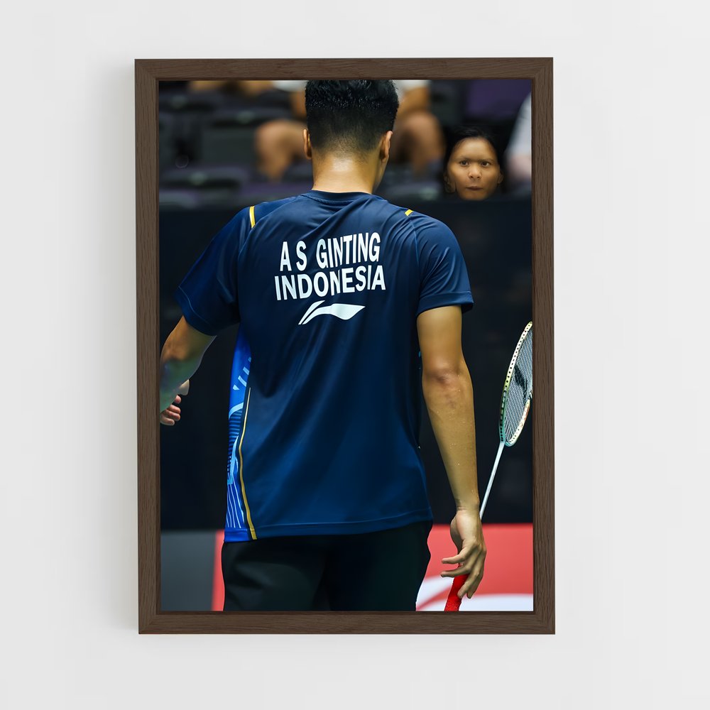 Poster Anthony sinisuka ginting – affiche Badminton (vue 5)